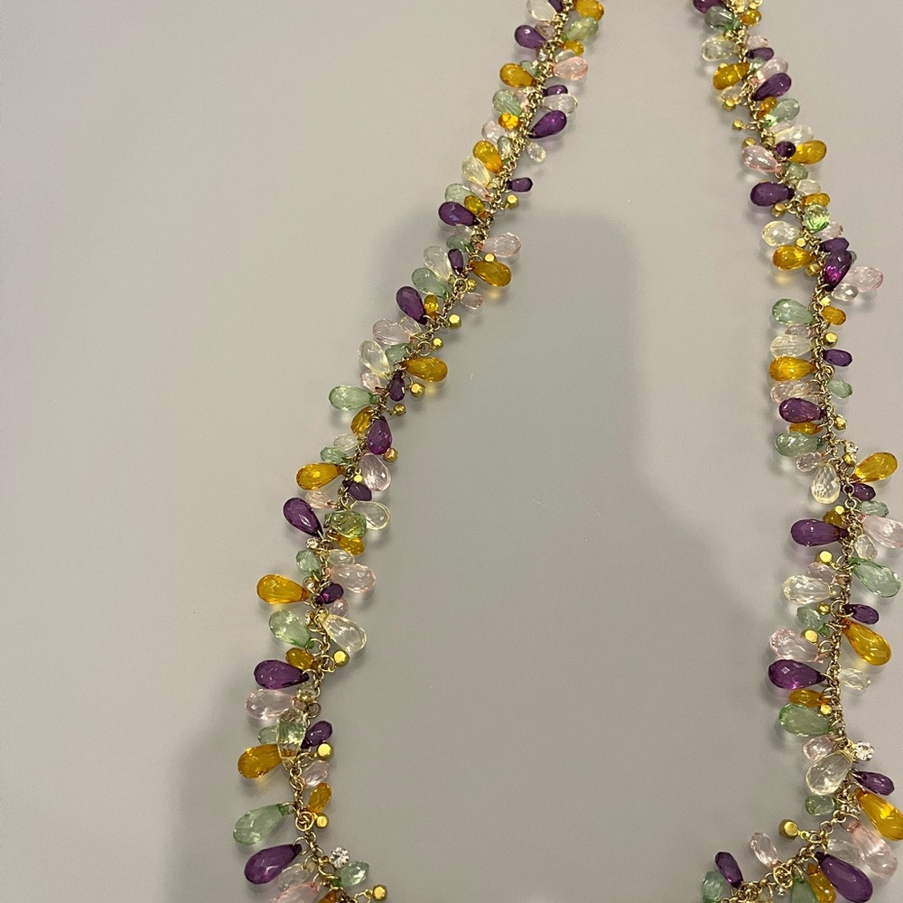 Elegant Multicolor Gemstone Necklace